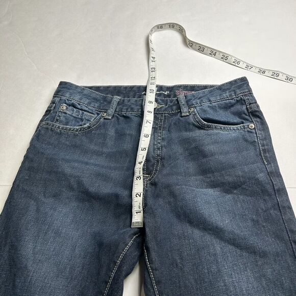 7 For All Mankind Slimmy Youth Denim Jeans Girl’s 16 Dark Wash - Picture 7 of 8